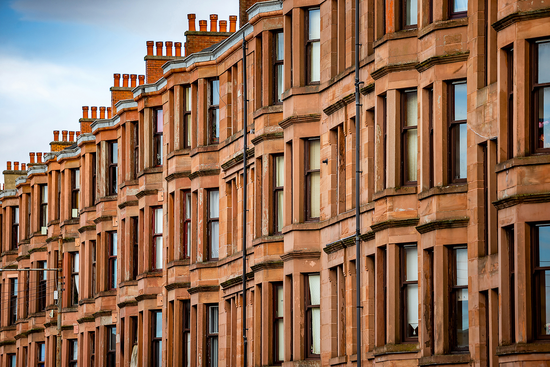 Architecture photography - traditional Scottish tenements