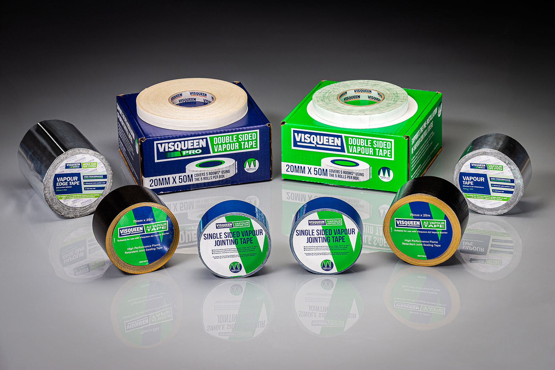 Product photography - vapour tape product range